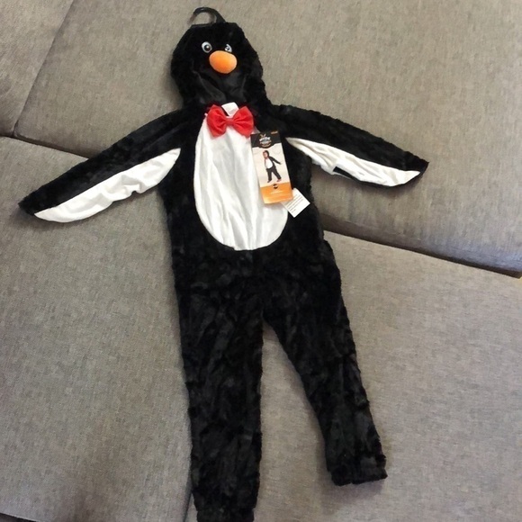 KIDS Boy Girl Toddler Penguin Halloween Purim Costume Jumpsuit Hyde & EEK 4-5T - Picture 4 of 14